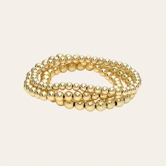 Zoe Lev Gold Fill Stack Bead Bracelet NWT - Picture 2 of 7